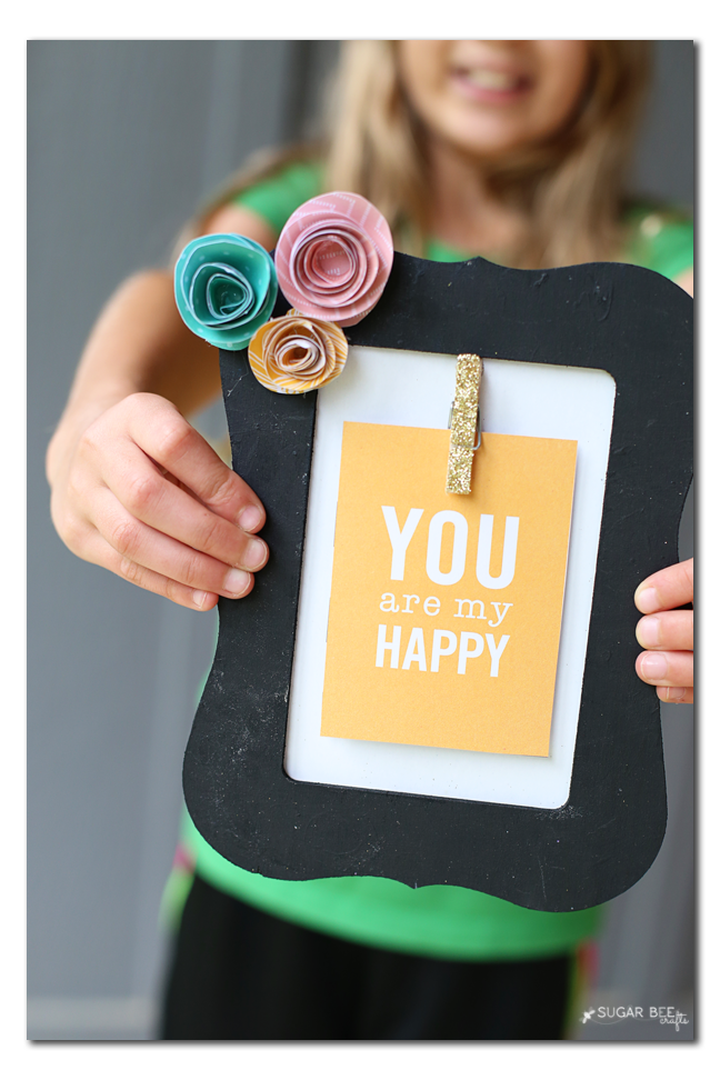 make your own inspirational interchangeable frame