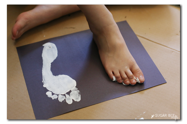 making ghost foot print