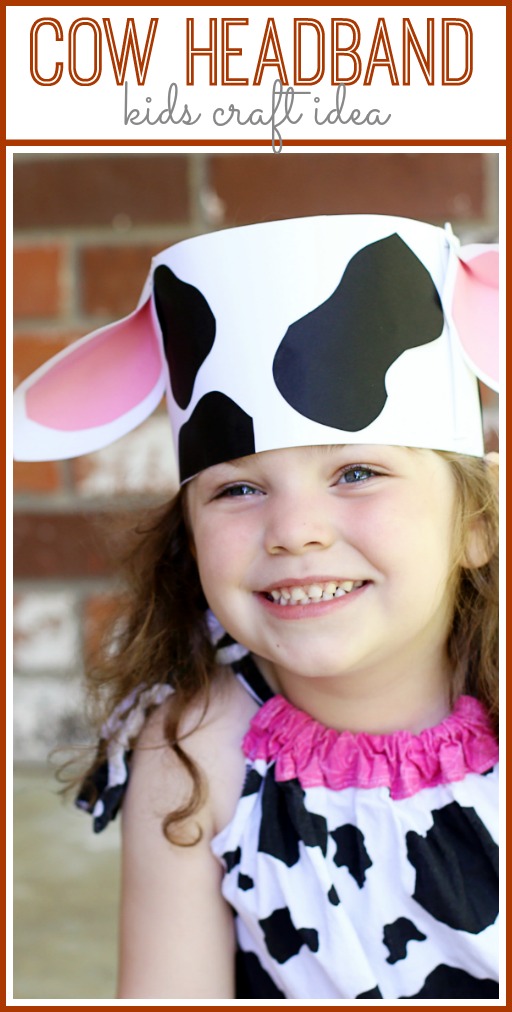 cow headband kids craft idea