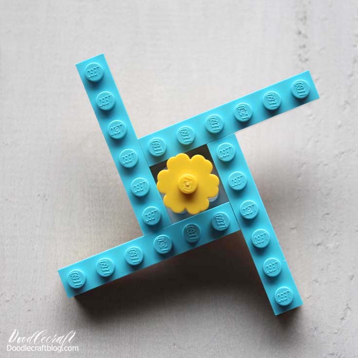 lego fidget spinner easy to make diy how to make build assemble kids craft summer projects (2)