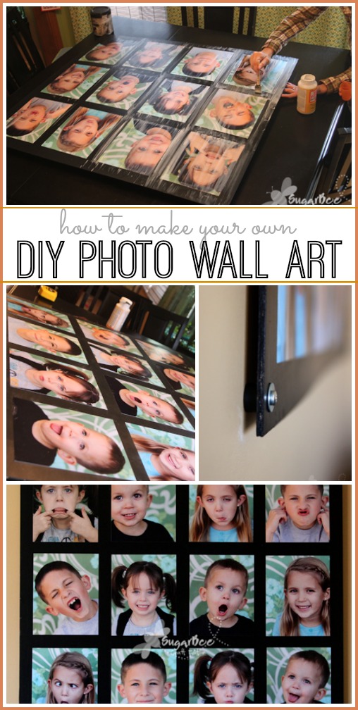 how to make photo wall art diy