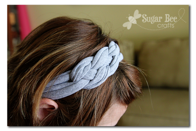 knotted headband from tshirt yarn - a how-to tutorial