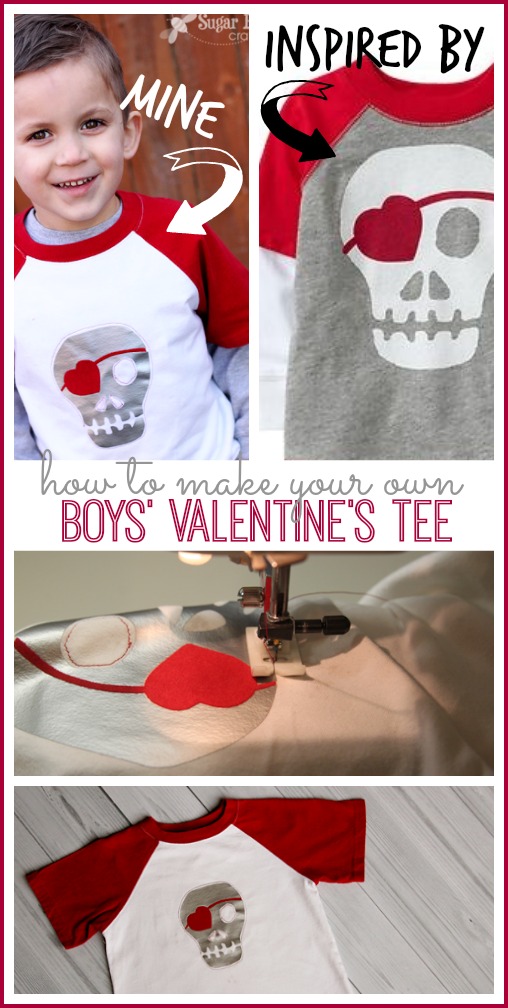 make your own boys valentines tee