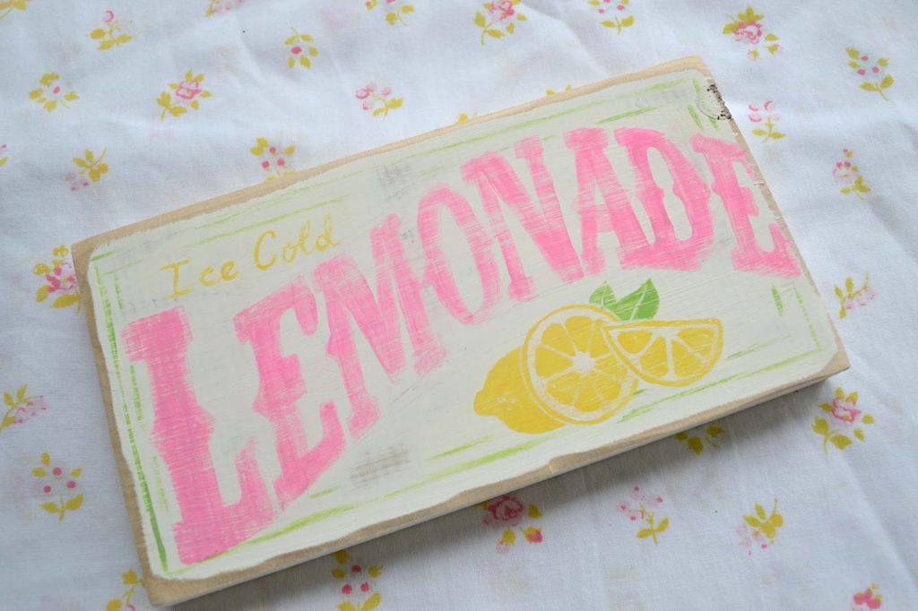 lemonade sign