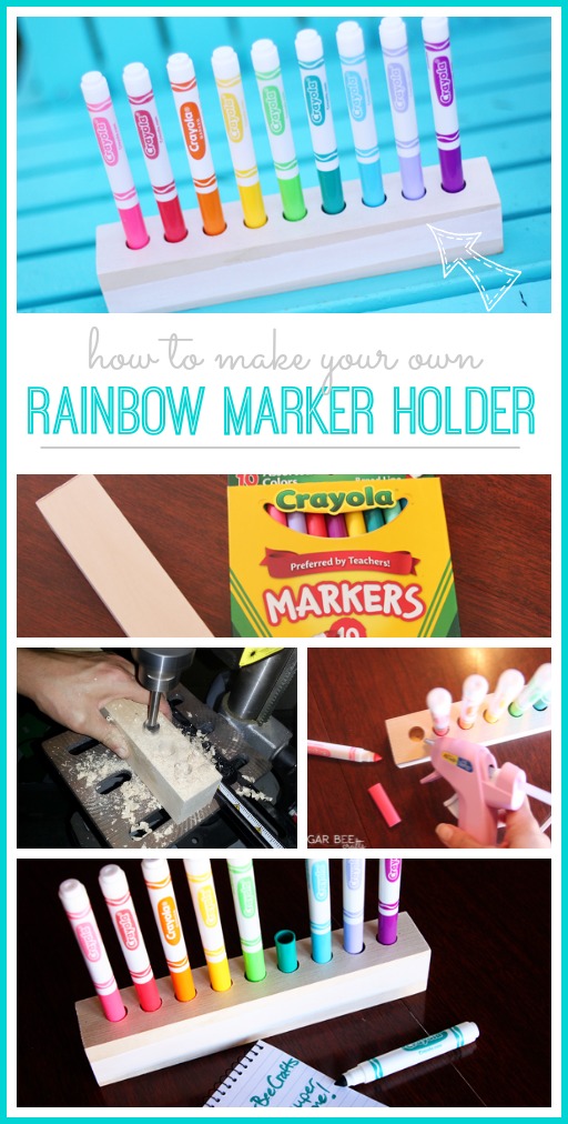 rainbow marker holder