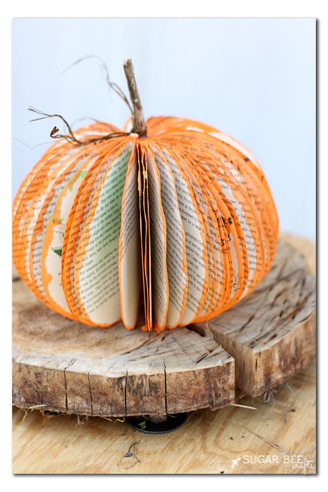 book pumpkin craft