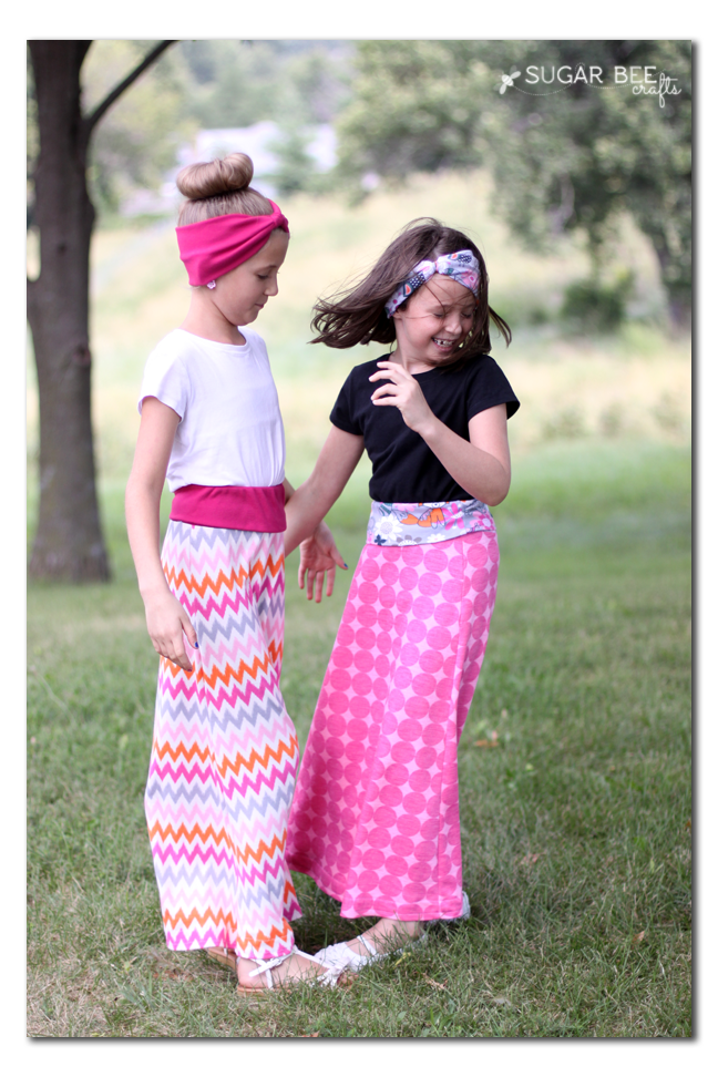 girls knit maxi skirt