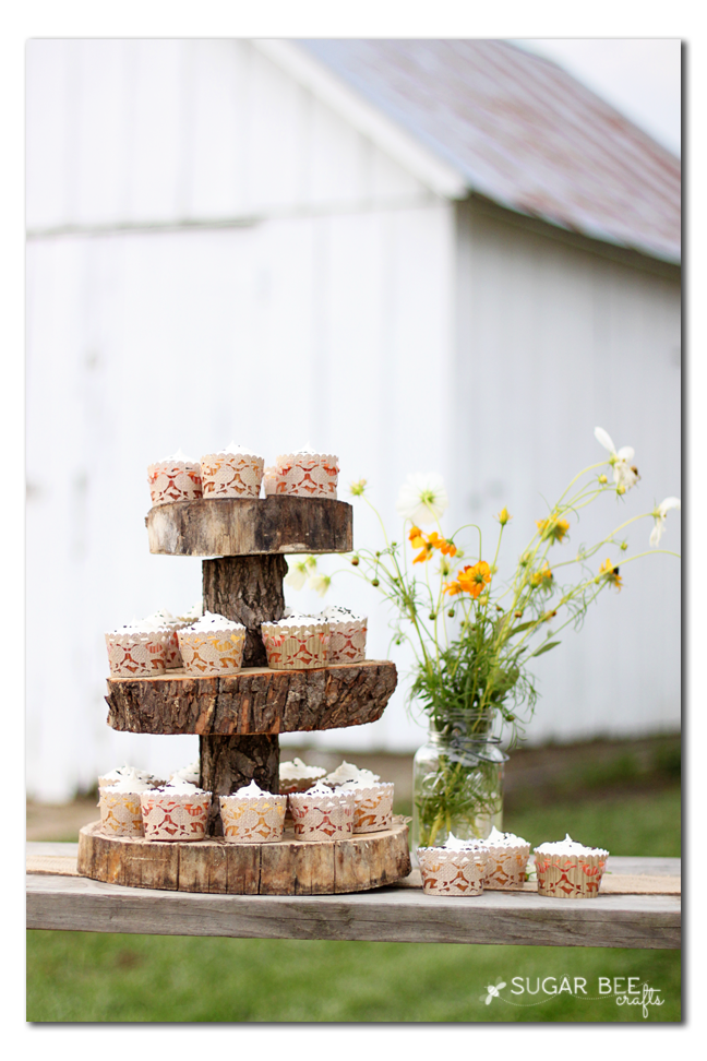rustic party cupcakes