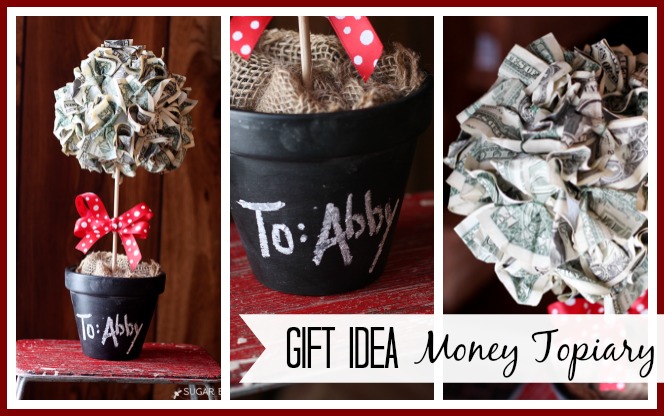 gift idea money topiary