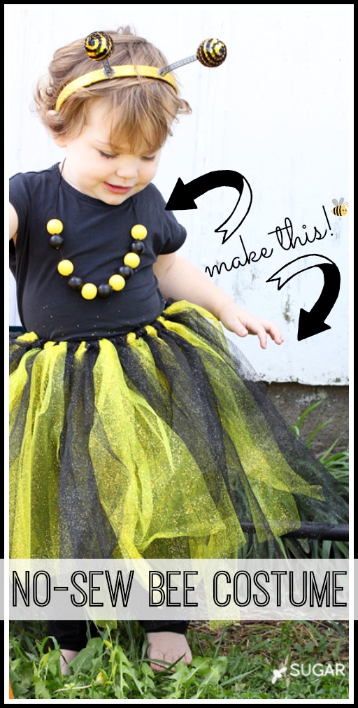 how to make a no sew bee last minute costume