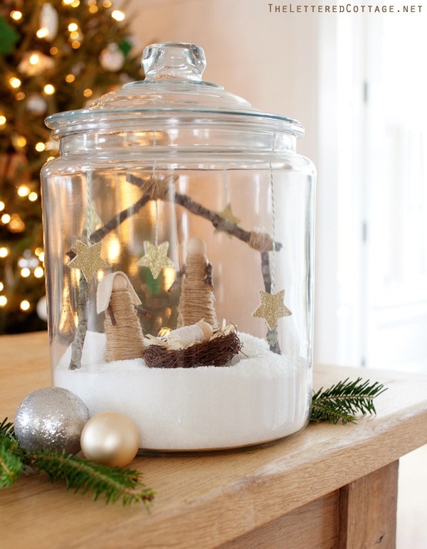 Nativity cookie jar