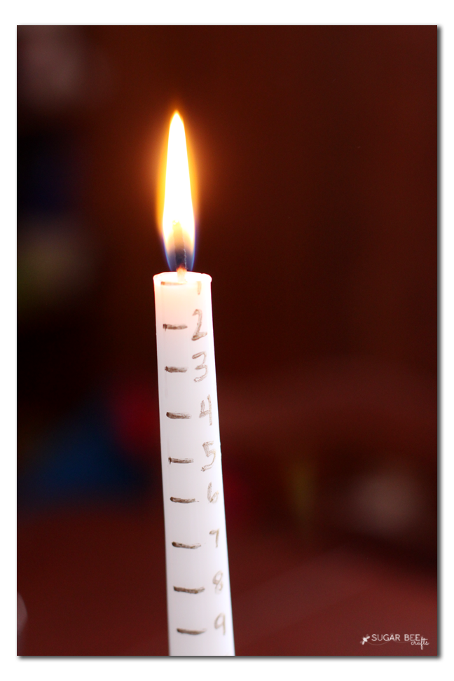Simple Candle Advent Calendar Sugar Bee Crafts Simple Candle Advent Calendar Sugar Bee Crafts