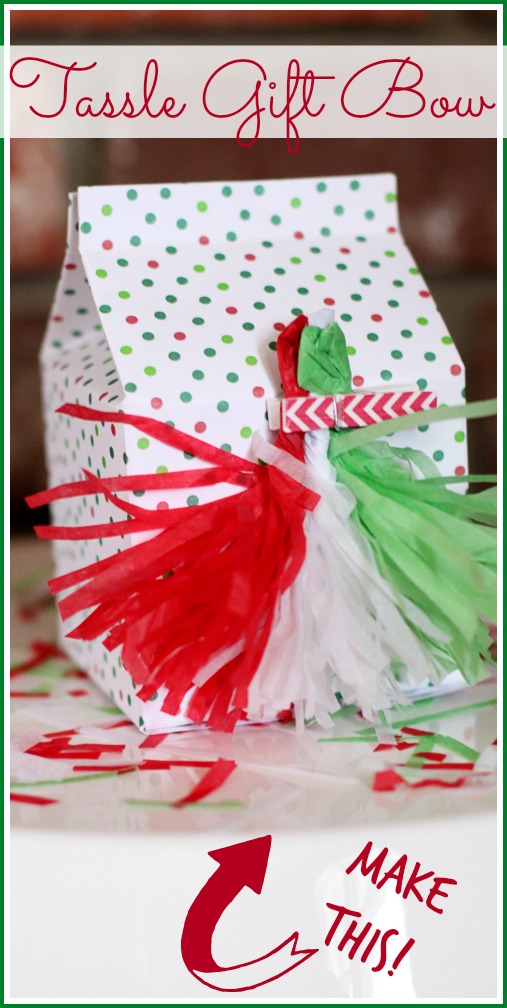 make a tassle gift bow