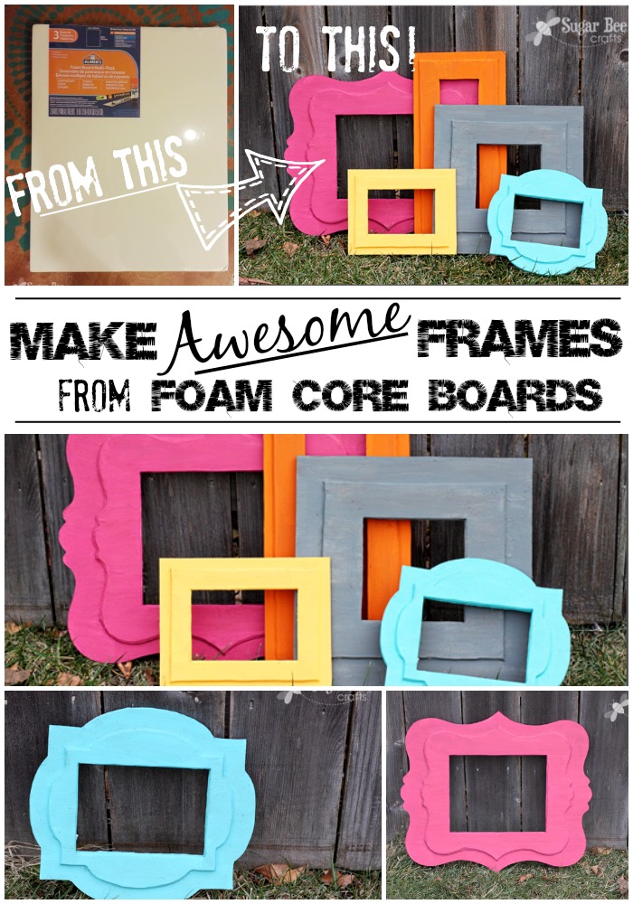 how to make diy frames from foam core board