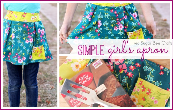 simple girl's apron