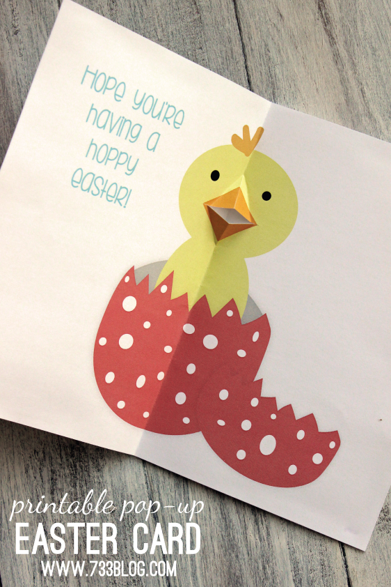 Printable Pop-Up Easter Card