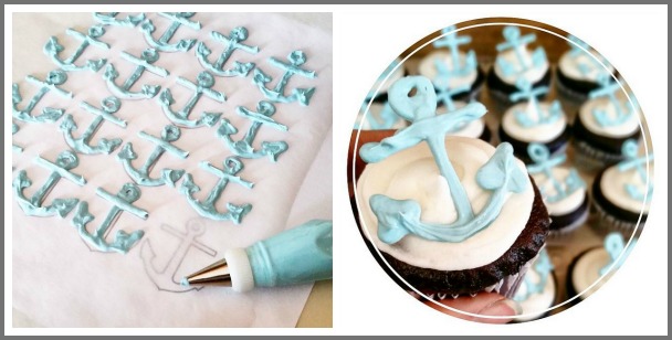 simple candy melt cupcake topper