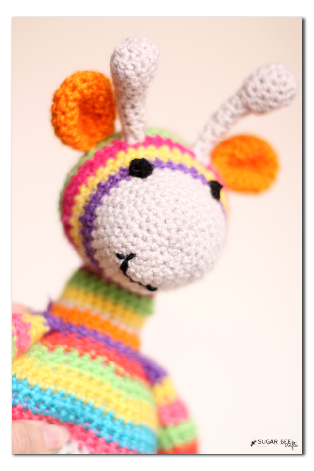 crochet giraffe face