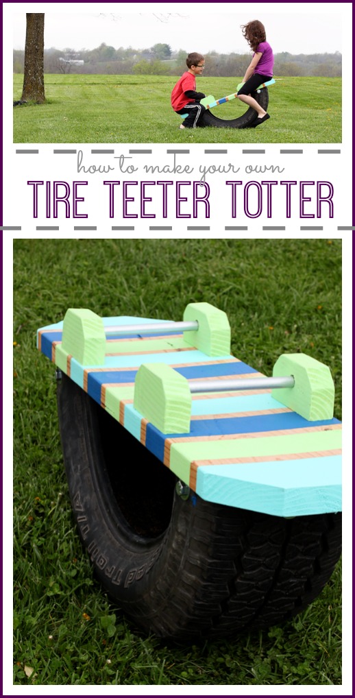 how to make a tire teeter totter