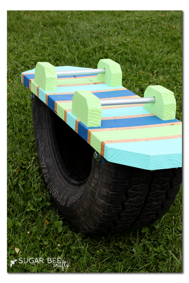 tire teeter totter recycled
