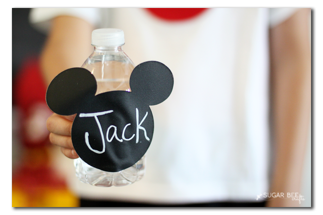 mickey mouse party waterbottle