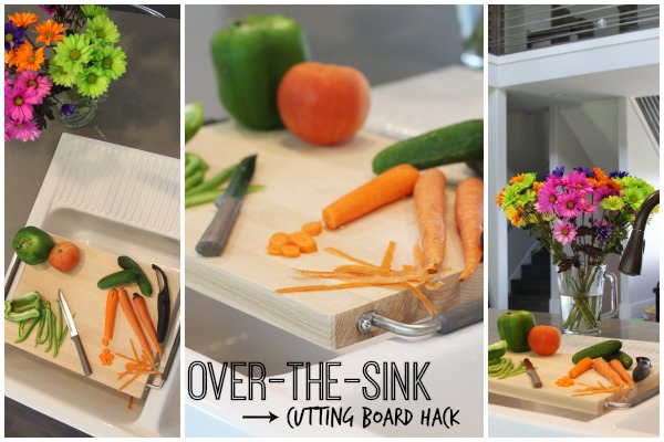 over the sink cutting board hack