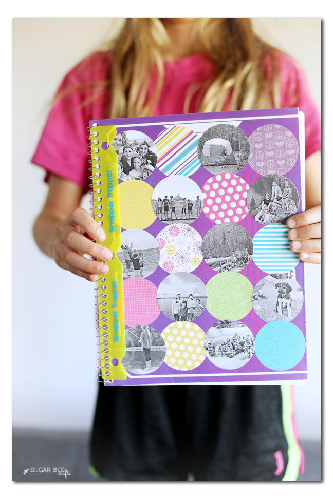 photo collage notebook for back to school
