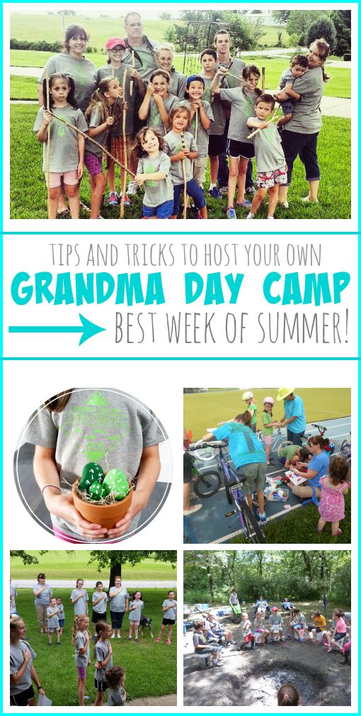 how to have grandma day camp