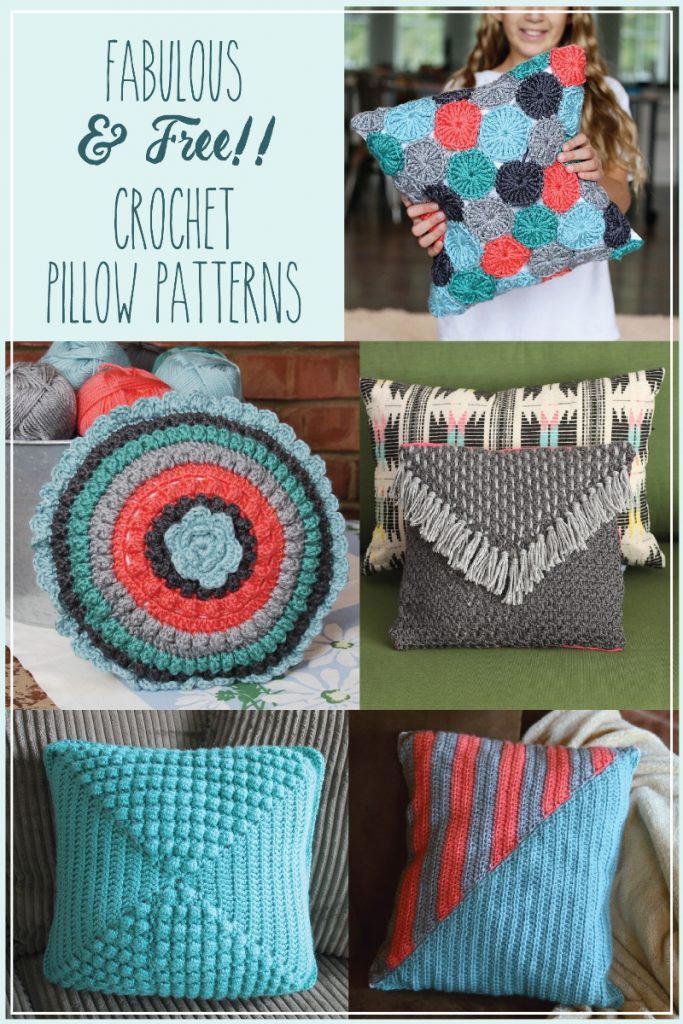 5 Fabulous and Free Crochet Pillow Patterns