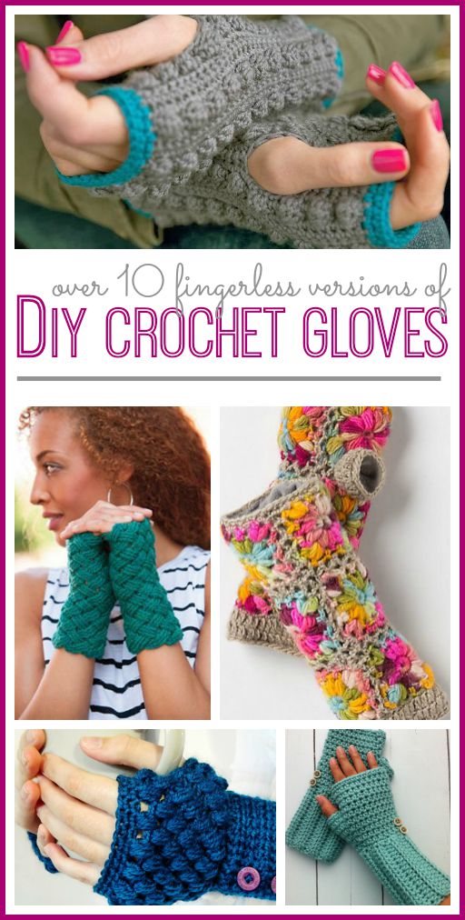 fingerless glove crochet pattern free list