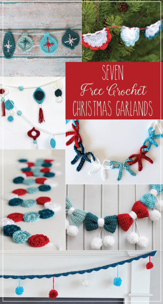 Seven Free Crochet Christmas Garlands (1)