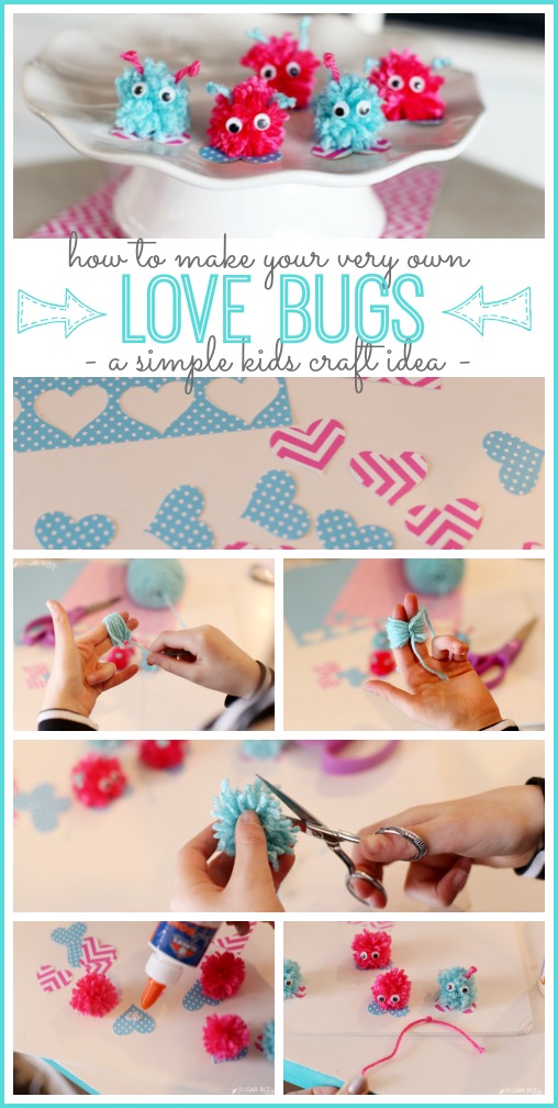 how to make your own love bugs kid craft idea