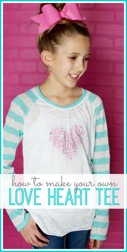 how to make your own love heart tee