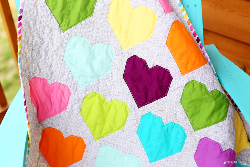 colorful-modern-heart-rainbow-quilt-simple