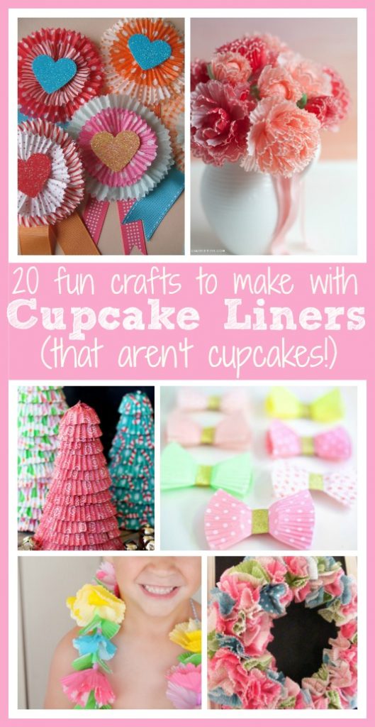 cupcake liner craft collage