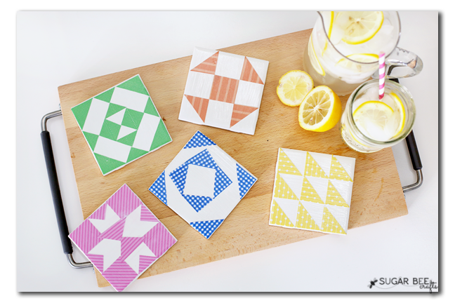 make your own quilt coasters