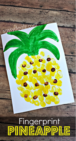 pineapple-fingerprint-craft-for-kids-