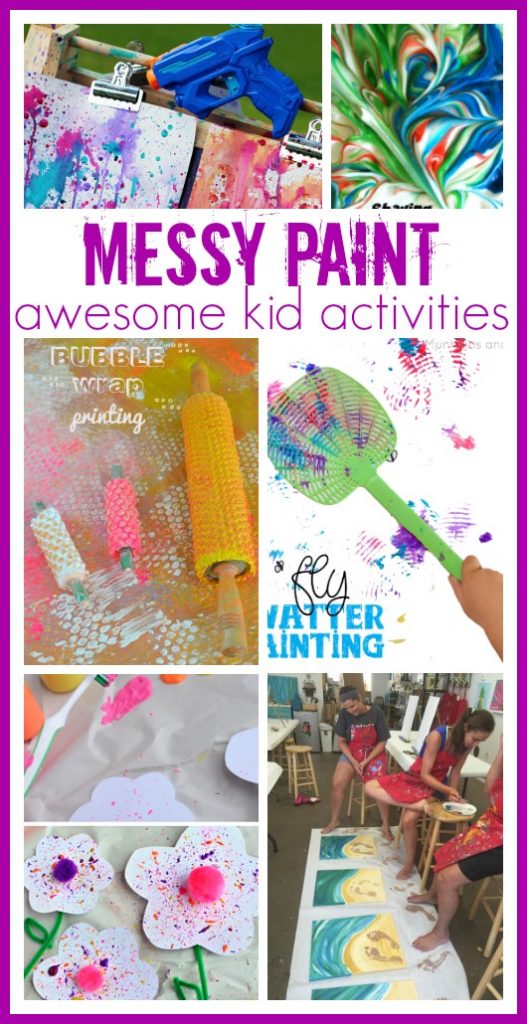 messy paint kid craft activities