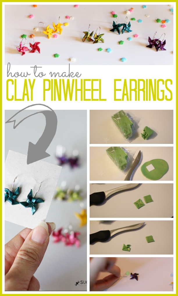 pinwheel earrings