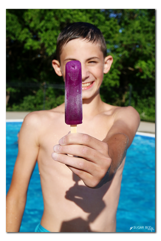 popsicle at the pool party