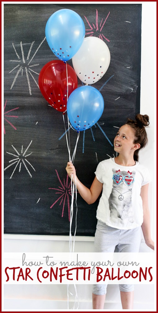 star confetti balloons how to make your own