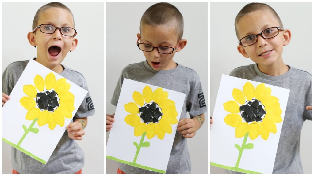 kid craft sunflower