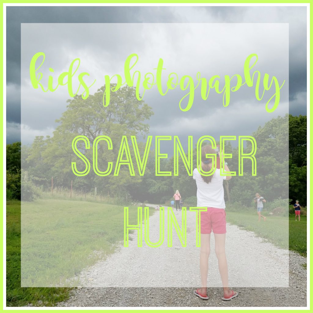 kids photography scavenger hunt