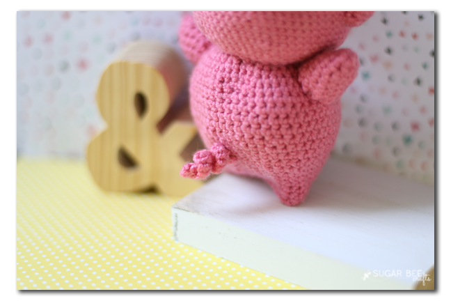 crochet twist pig tail