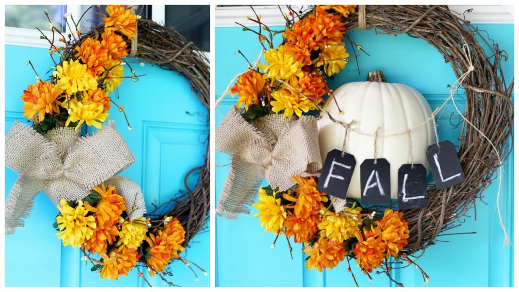 fall wreath craft idea