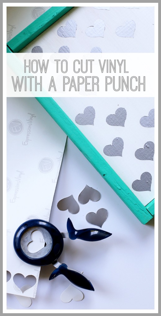 how to cut vinyl with a paper punch
