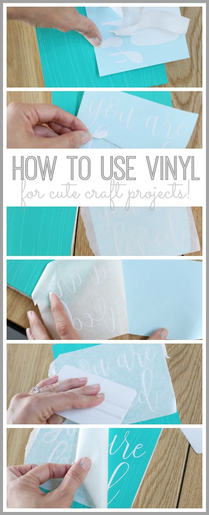 how to use and apply vinyl for craft projects