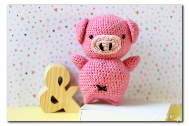 make your own crochet stuffed pig