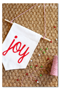 how to make a holiday joy banner
