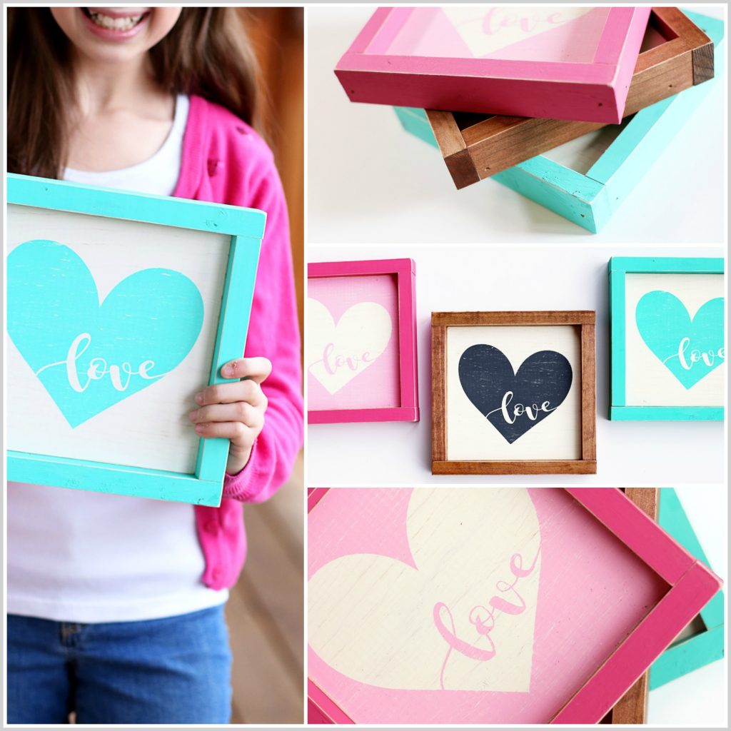 love heart sign collage